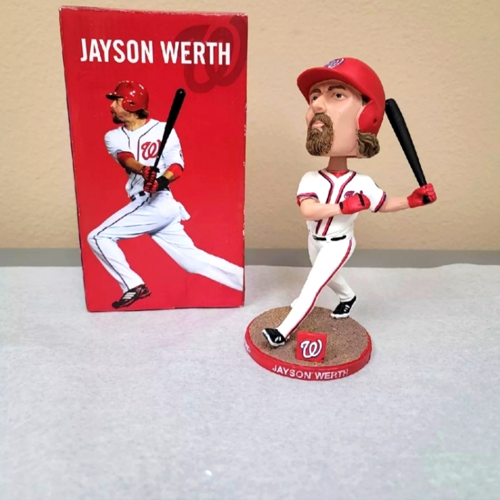 Bobblehead Jayson Werth. 8x3x3. In box.